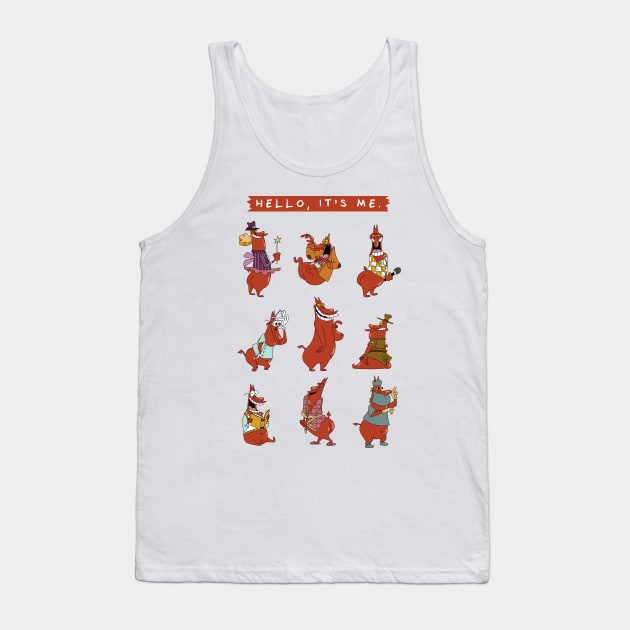 The Red Guy Tank Top by IceColdTea